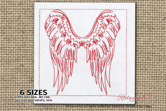 Attractive Angel Wings Embroidery Design Review