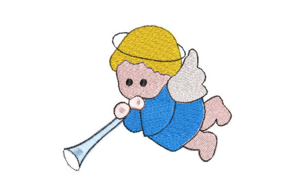 Baby Angel with Trumpet Embroidery Review