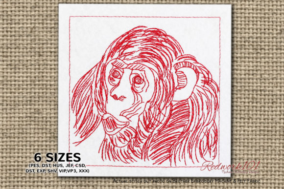 Baby Chimpanzee Embroidery Review