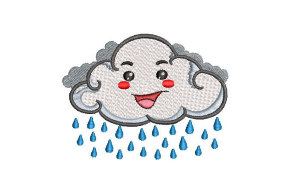 Cloud with Raindrops Embroidery Review