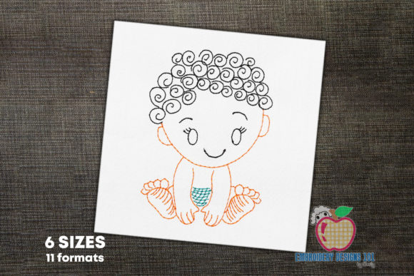Cute Baby Sitting Embroidery Review