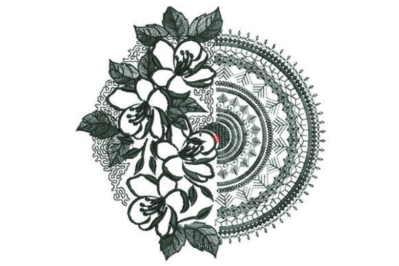 Floral Ornament Mandala Review for Apparel Design