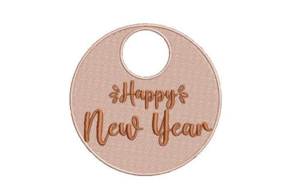 Happy New Year Sticker Embroidery Review