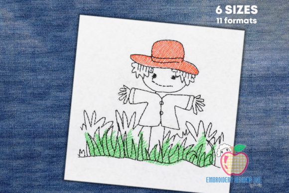 Happy Scarecrow in the Field Embroidery Review