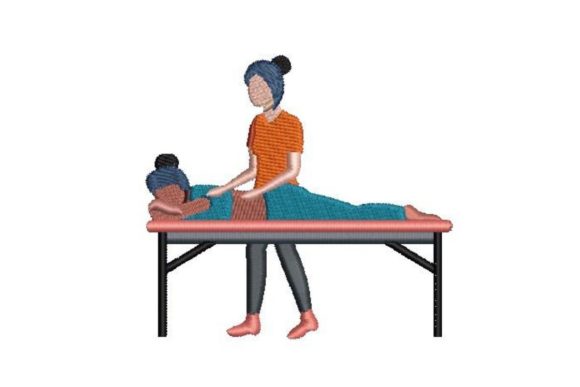 Massage Therapist Embroidery for Seasonal Projects