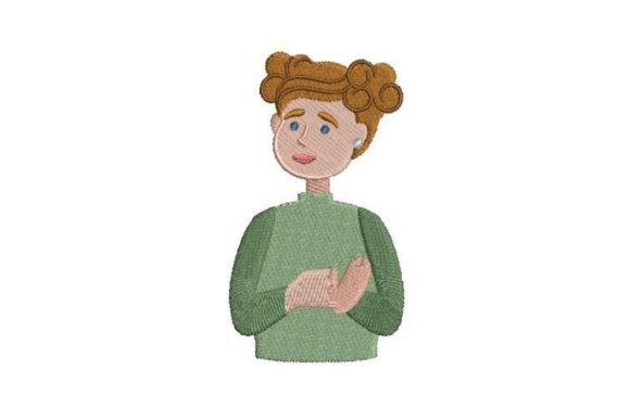 Person Using Sign Language Embroidery Review