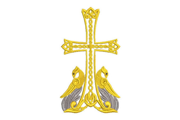Religious Cross with Birds Embroidery Review