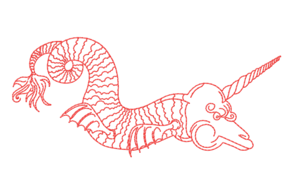 Renaissance Style Sea Monster Embroidery Review